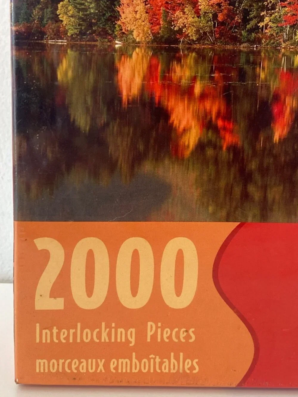 HALLMARK SPRINGBOK JIGSAW 2000 PCS PUZZLE FALL FOLIAGE TREES LAKE SEALED NIB
